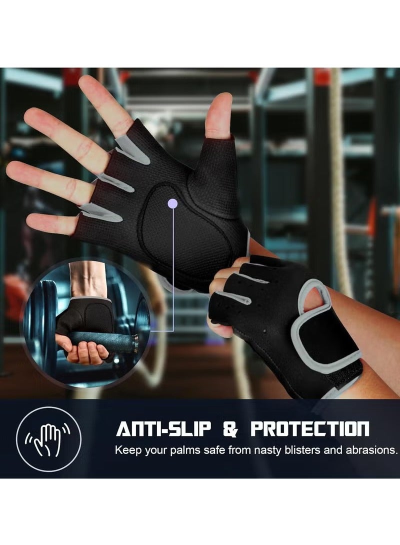 Generic Workout Gloves - Weight Lifting Gloves for Men and Women, Breathable Half Finger Exercise Gloves for Weight Training, Pull Up, Gym Fitness, Home Work Out(S)  - Image 2