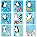 B1ykin Christmas Face Sticker Kit 40 Sheets DIY Winter Make a Face Sticker for Kids Make Your Own Mix Match Art Craft for Boys Girls Birthday School Activity Game and Stocking Stuffer Penguin - Image 3
