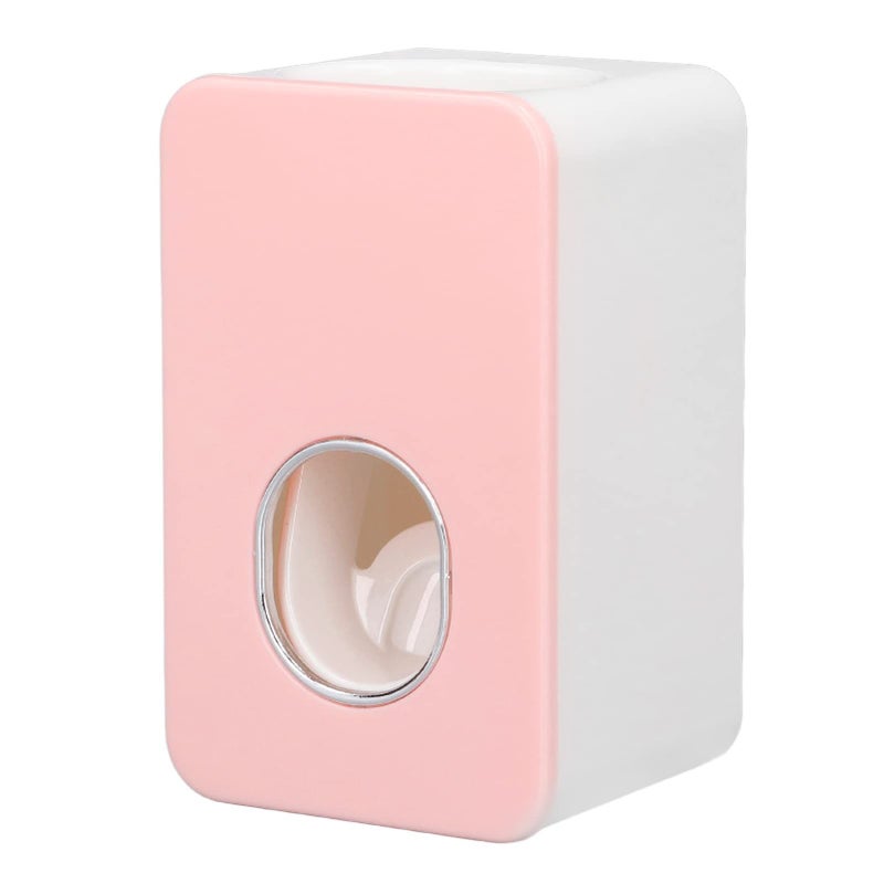 Automatic Toothpaste Dispenser Wall Mounted Easy Install For Bathroom Roseate Pink - Image 2