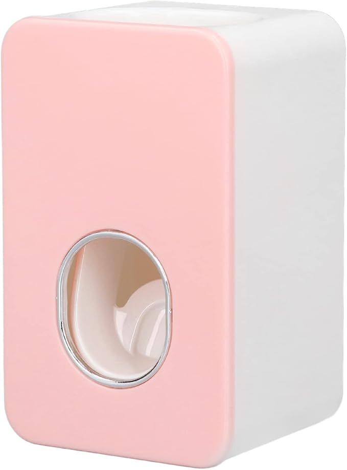 Automatic Toothpaste Dispenser Wall Mounted Easy Install For Bathroom Roseate Pink - Image 1