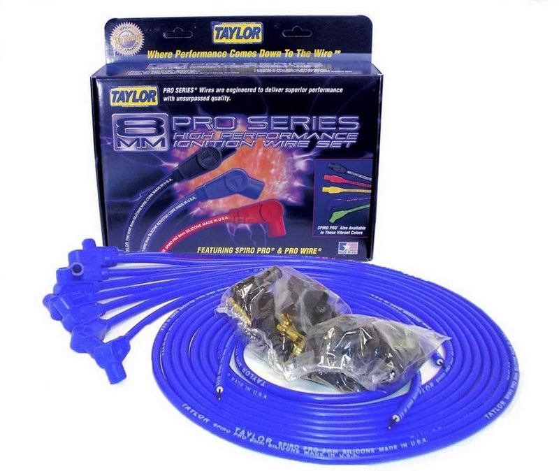 Taylor Cable 73651 Spiro-Pro Blue Spark Plug Wire Set - Image 3