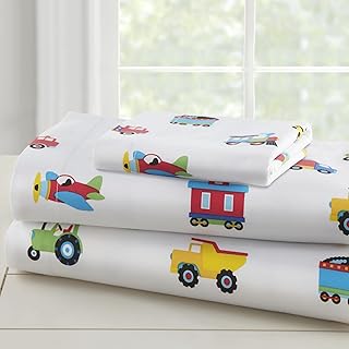 Wildkin Wildkin Kids Microfiber Twin Sheet Set for Boys and Girls, Bedding Sheet Set Includes Top Sheet, Fitted Sheet, and One  - Image 1