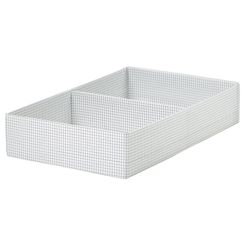 stuk Box with Compartments, White/Black, 32x51x10 cm - Image 1