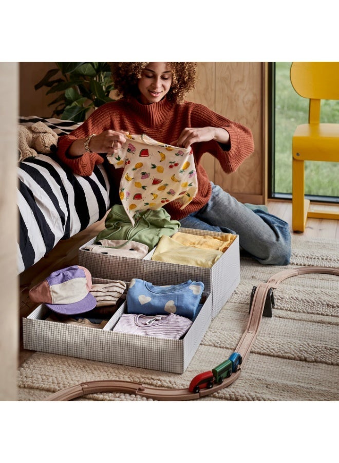 stuk Box with Compartments, White/Black, 32x51x10 cm - Image 5