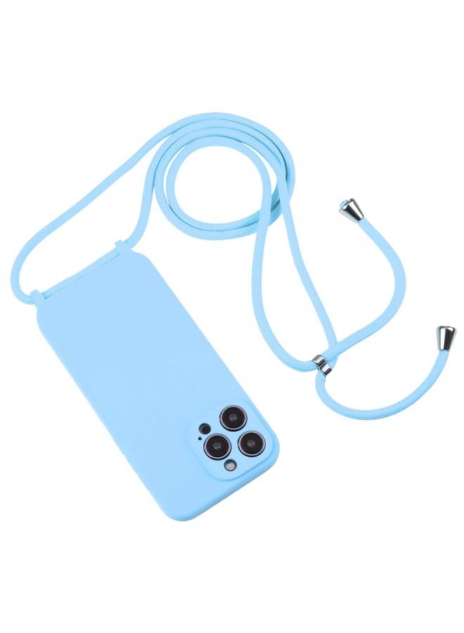 S-TOP Case For iPhone 16 Pro Crossbody Lanyard Liquid Silicone Case - Image 2
