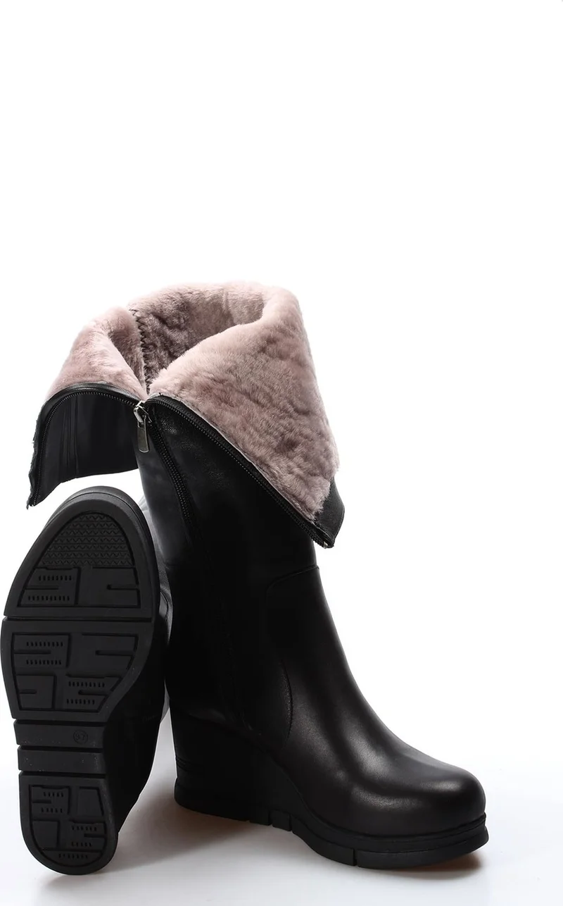 Fast Step Women's Genuine Leather Boots 064Kza1006