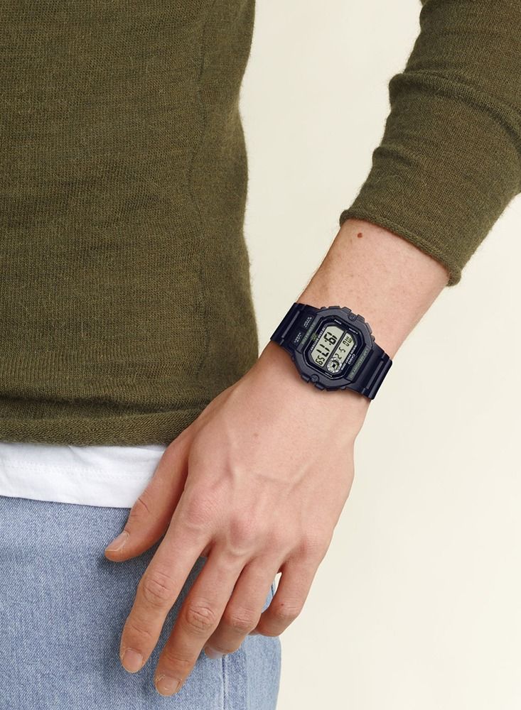 كاسيو ساعة كاسيو للرجال - سبورتس جير - رقمية بسوار  - بسوار من الراتنج WS-1400H-1AVDF. - Image 4