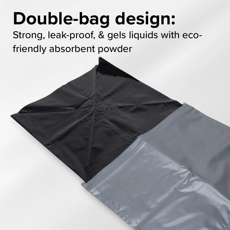 Camco Toilet Waste Bags - Features a Biodegradable Powder & Leak Proof Double Bag Design - Great for Camping, RVing, Hiking, or Boating - 10-Pack (41548) - Image 4