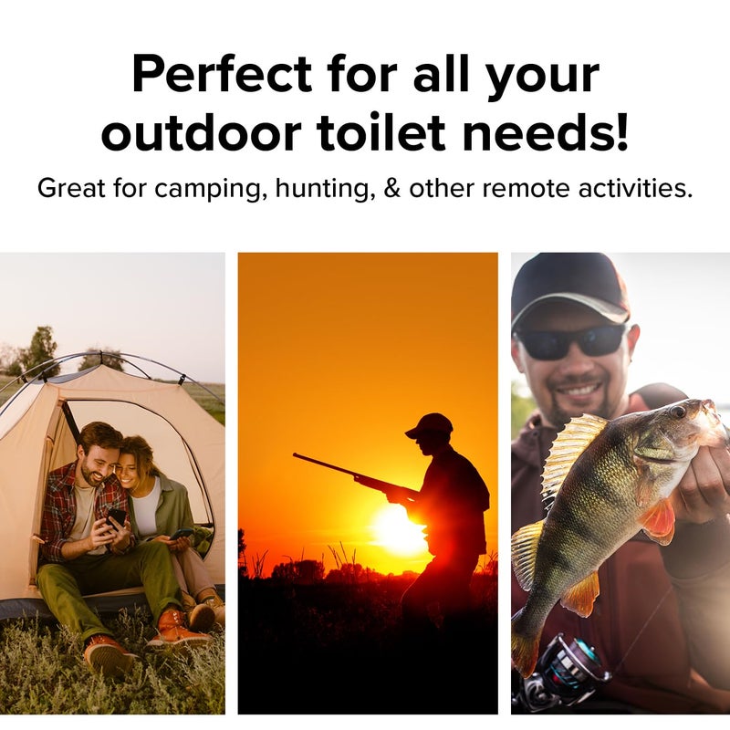 Camco Toilet Waste Bags - Features a Biodegradable Powder & Leak Proof Double Bag Design - Great for Camping, RVing, Hiking, or Boating - 10-Pack (41548) - Image 3