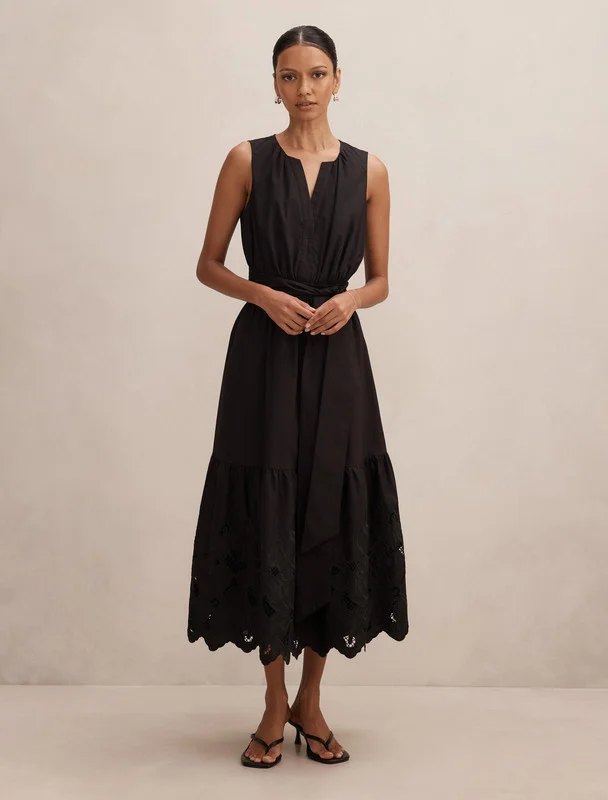 Forever New Dahlia Petite Embroidered Midi