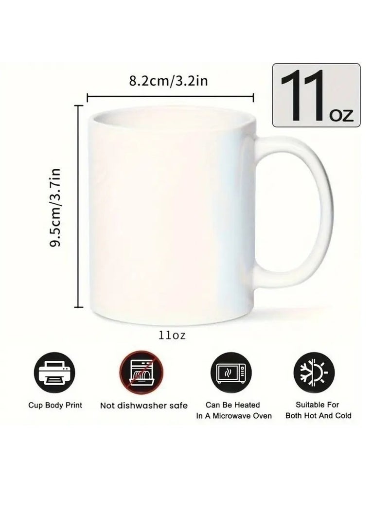 راين مجموعة من قطعة واحدة من أكواب القهوة الخزفية سعة 11 أونصة بتصميم "القهوة تشفي كل شيء" بالخط العربي، هدية مثالية لمحبي القهوة، مثالية للاستخدام في المنزل أو المكتب، باللون الوردي - Image 2