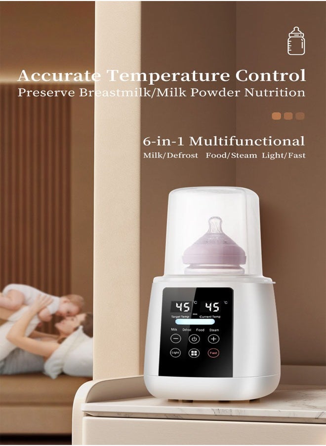 General Smart Baby Bottle Warmer, 200W Fast Baby Bottle Warmer, Breast Milk or Formula Warmer, 6-in-1 Digital Bottle Warmer with Timer, Precise Temperature Control  - Image 2