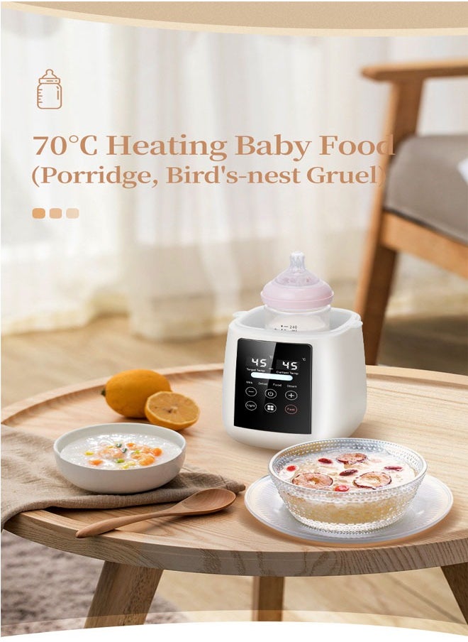 General Smart Baby Bottle Warmer, 200W Fast Baby Bottle Warmer, Breast Milk or Formula Warmer, 6-in-1 Digital Bottle Warmer with Timer, Precise Temperature Control  - Image 5