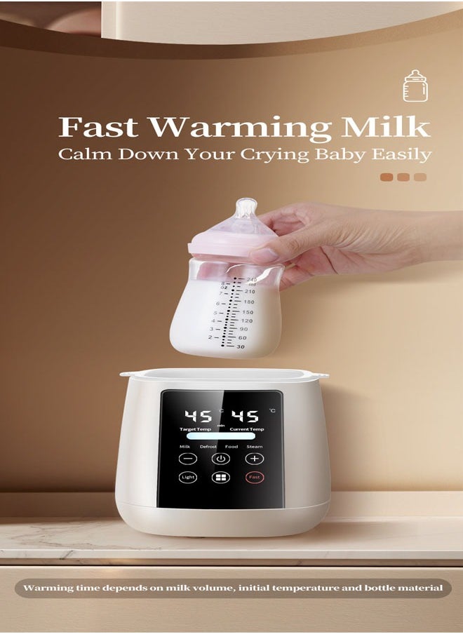 General Smart Baby Bottle Warmer, 200W Fast Baby Bottle Warmer, Breast Milk or Formula Warmer, 6-in-1 Digital Bottle Warmer with Timer, Precise Temperature Control  - Image 3