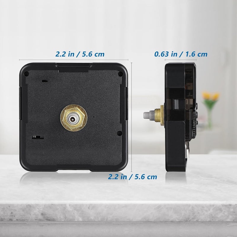 SUPVOX Quartz Clock Movement Replacement DIY Clock Mechanism Repair Part Accessory Silent Battery Operated Wall Clock Motor, 5.6cm*5.6cm*1.6cm, Black - Image 3
