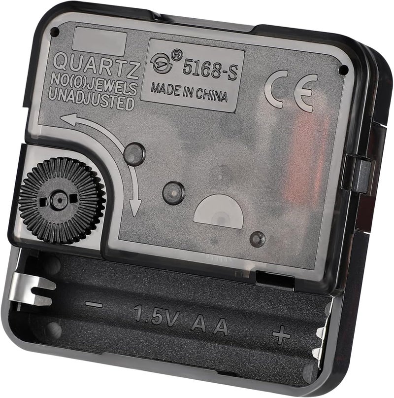 SUPVOX Quartz Clock Movement Replacement DIY Clock Mechanism Repair Part Accessory Silent Battery Operated Wall Clock Motor, 5.6cm*5.6cm*1.6cm, Black - Image 1