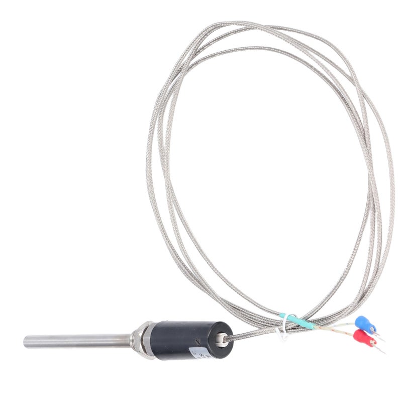 K Type Thermocouple Sensor Nichrome Shielded Wire Sensors with Straight Shank 100mm - Image 4