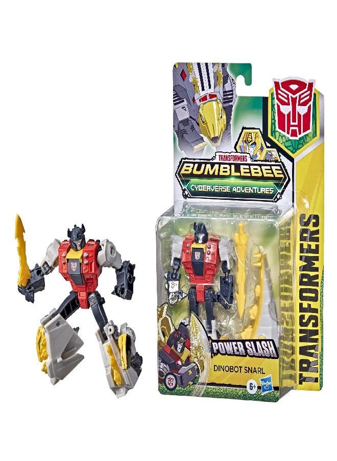 TRANSFORMERS - Transformers Bumblebee Cyberverse Adventures Dinobots Unite Warrior Class Dinobot Snarl Action Attackers Figure, Ages 6 and Up, 5.4-inch - Image 1
