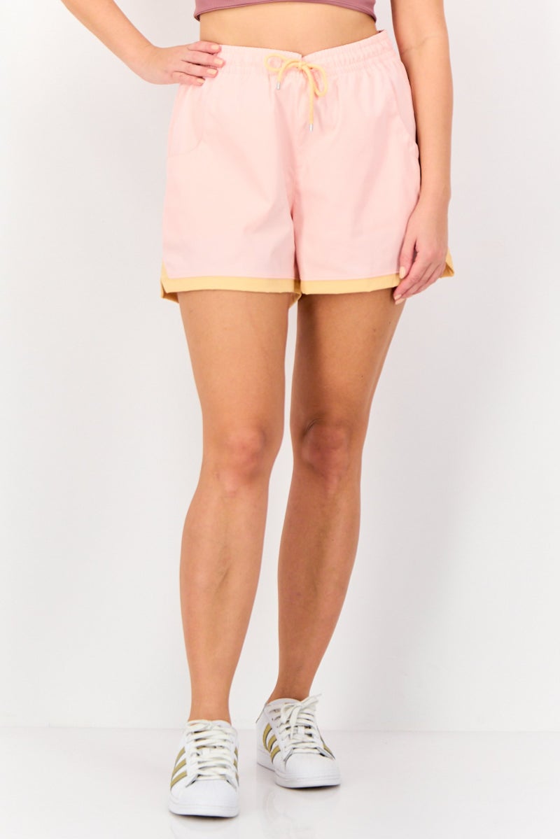 Air Jordan Women Loose Fit Embroidered Outdoor Shorts, Pink  - Image 1