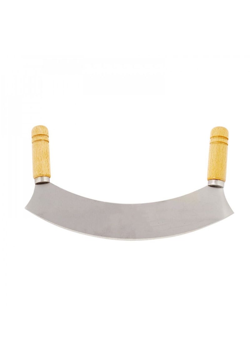 Hic Japanese stainless steel  chopper wood handle 