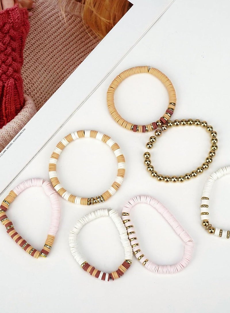 3000 Pcs Clay Beads for Bracelets, Bracelet Making kit Golden Beads for Jewelry Making, Charms Bracelet Kit DIY Arts and Crafts Birthday Mothers Day Gifts Toys - Image 5