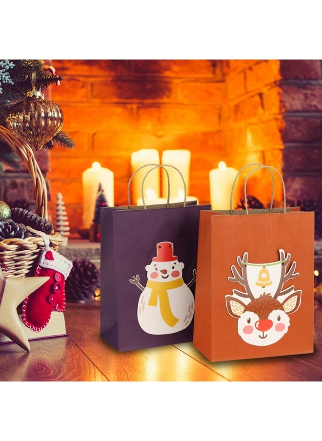 BagDream - Gift Bags 8X4.25X10.5 Inches 100Pcs Paper Bags With Handles Bulk Shopping Bags Kraft Bags Retail Bags Craft Bags 100% Recyclable Paper Gift Bags Purple - Image 1