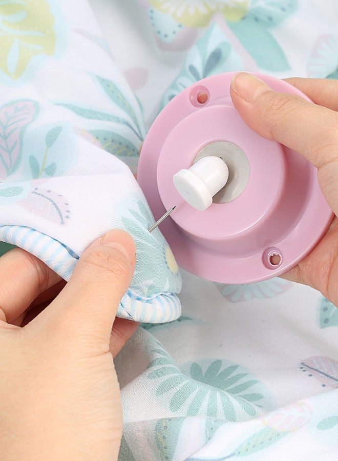 إسكدنيا طقم مشابك ودبابيس مغناطيسية قوية لغطاء اللحاف وردي - Image 2