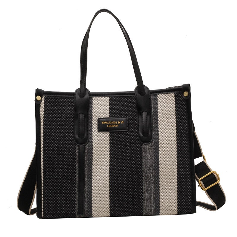 Korean Style Large Capacity Bag For Women 2023 New Fashion All-Match Handbag Internet Celebrity Casual Commuter Contrast Color Tote Bag - Image 1