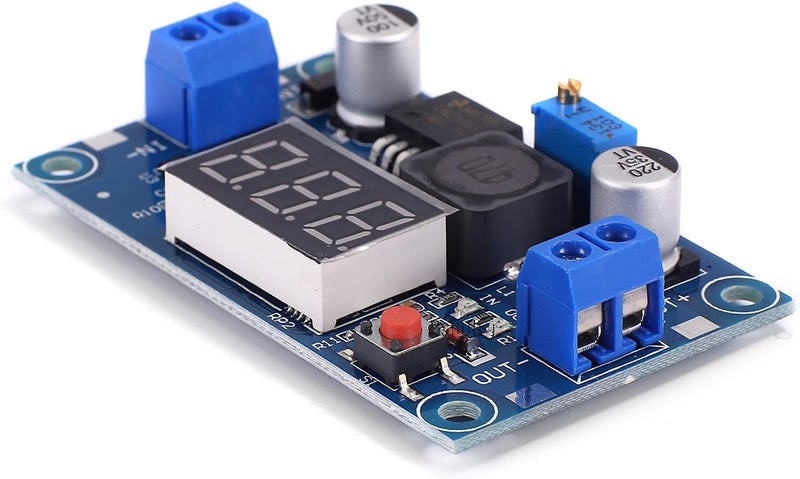 Teyleten Robot تيليتن روبوت LM2596S LM2596 مع فولتميتر عرض LED محول خفض الجهد DC-DC 4.0-40V إلى 1.25-37V 2A لوحة تعديل الجهد القابلة للتعديل وحدة إمداد الطاقة (5 ��طع) - Image 2
