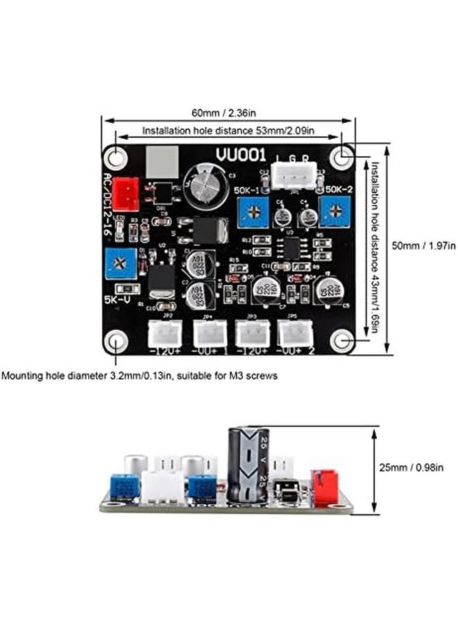 TSDB78 W VU Meter DB Level Preamplifier Amplifier With Backlight Driver Board - Image 3
