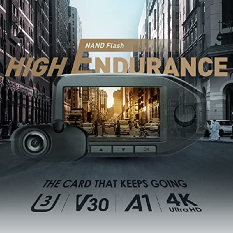 بطاقة ذاكرة MicroSDXC UHS-I Micro SD سعة 256 جيجابايت عالية التحمل من Silicon Power مع محول، مثالية لكاميرات Dash، بطاقة ذاكرة MicroSD من الفئة 10 U3 V30 A1 - Image 3