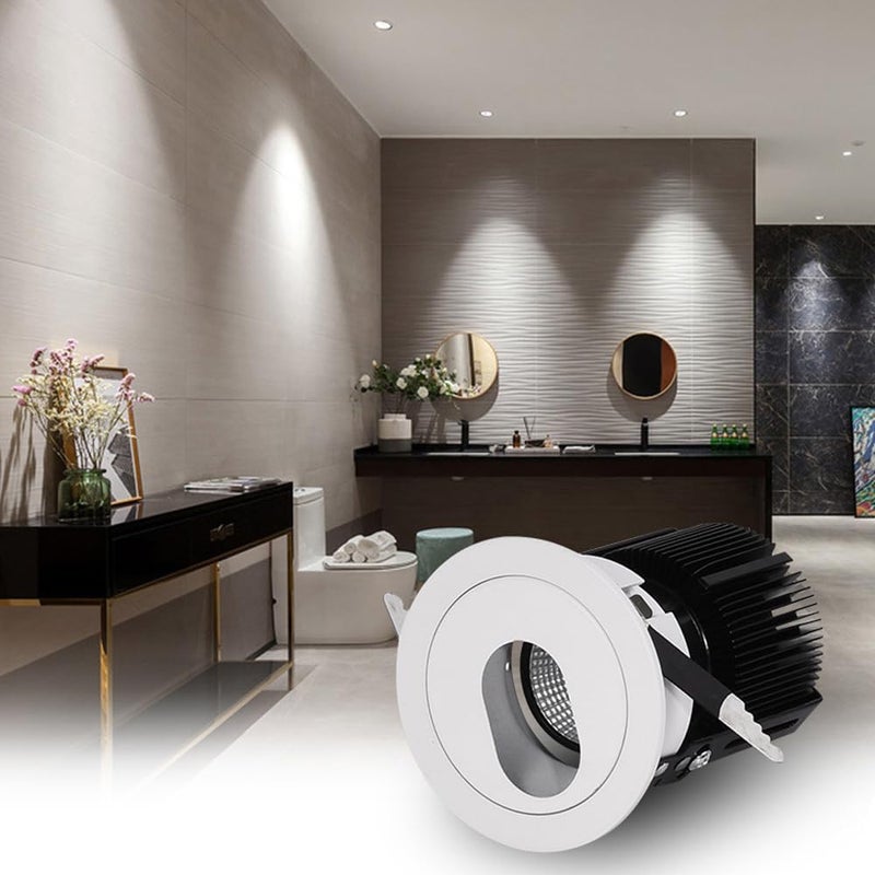 3 Inch LED Recessed Lighting CRI92+ Anti-Glare LED Downlight Baffle Trim Retrofit Eyeball Can Light for Living Room Office Kitchen LED Recessed Spotlight - Image 3