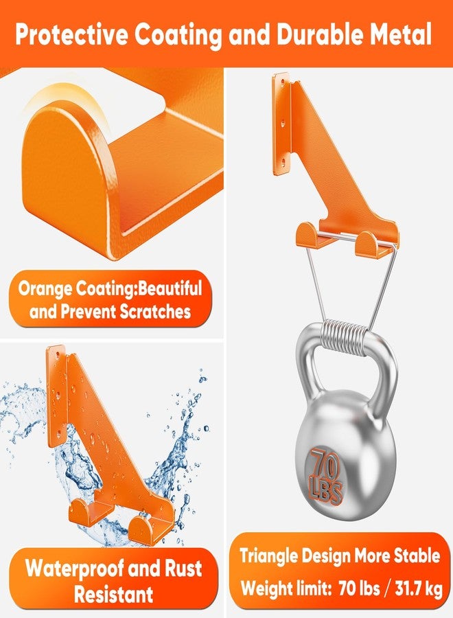POKIPO Chainsaw Hanger, 2 Pack Chainsaw Wall Mount, Heavy Duty Chainsaw Holder - Image 3