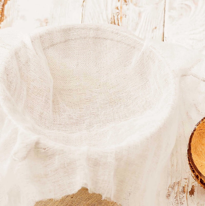 Pure Source India 100% Muslin Cloth for Kitchen |Unbleached Cotton for Straining | Food Grade Bpa Free| Chapati Roti Wrapping Fabric | Momos Idli Steaming -1x2.5 Meters, (100x250 Centimeters,White) - Image 4