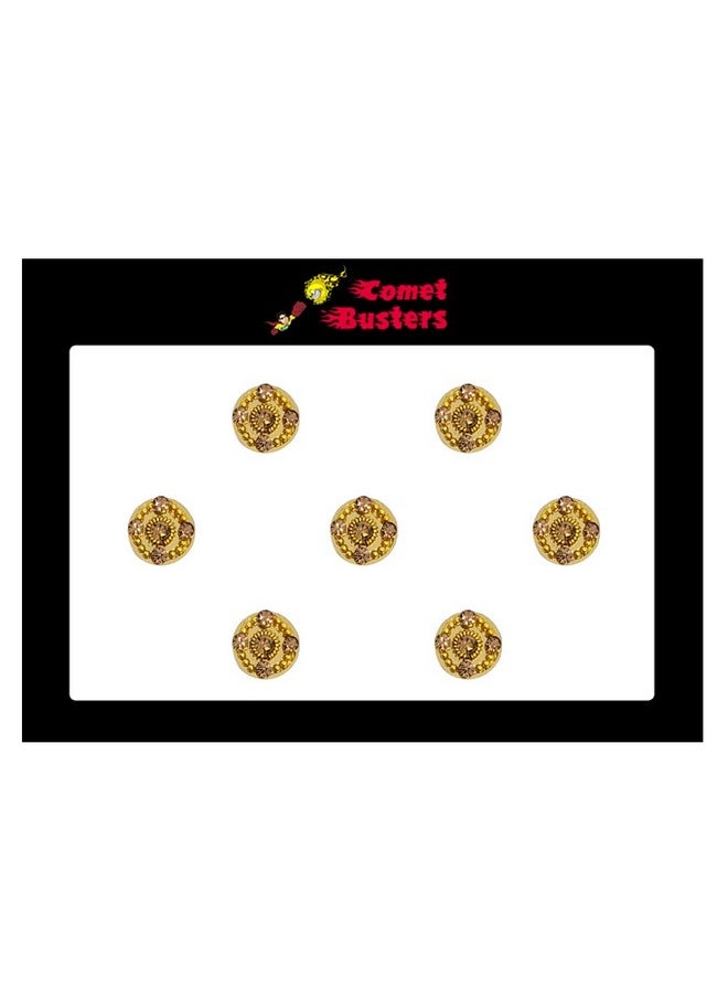 Comet Busters Beautiful Golden Bridal Round Bindi With Stone Work (9mm) (BIN1663) - pzsku/Z0EFEBC7D37AA8B5FE6CBZ/45/_/1741429318/a42ec0ed-0bfd-4f10-a496-c1edc9ccf6d0