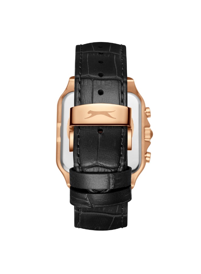 سلازنجر ساعة رجالية جلدية متعددة الوظائف - Image 4