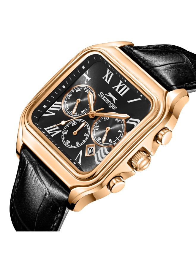 سلازنجر ساعة رجالية جلدية متعددة الوظائف - Image 5