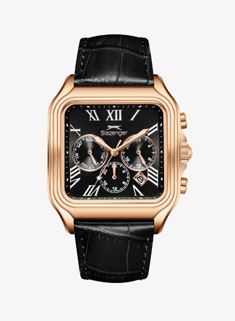 Slazenger Men's Leather Multifunction Watch SL.9.2548.2.04 - 40x50 mm - Image 1