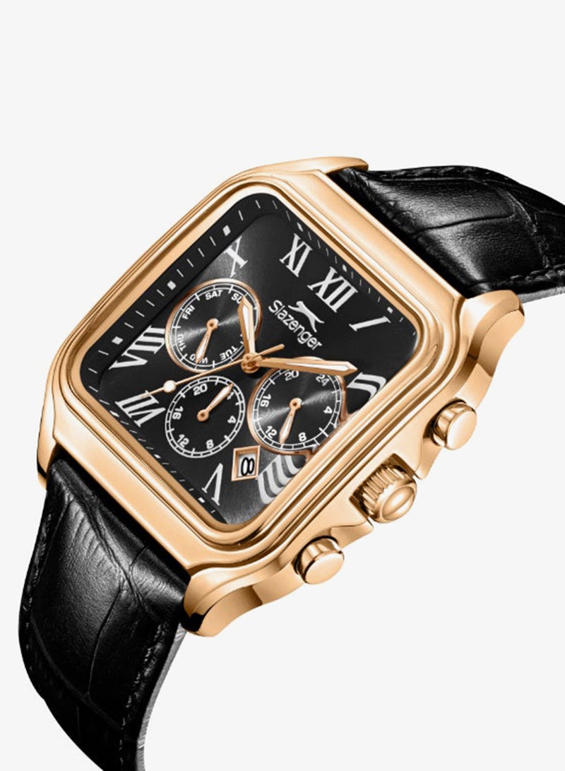 Slazenger Men's Leather Multifunction Watch SL.9.2548.2.04 - 40x50 mm - Image 2