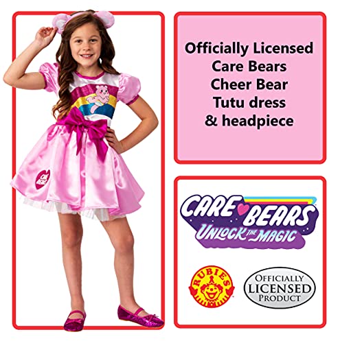 Rubies Care Bears: Cheer Bear Costume Dress for Kids, Girl's Small - Image 2