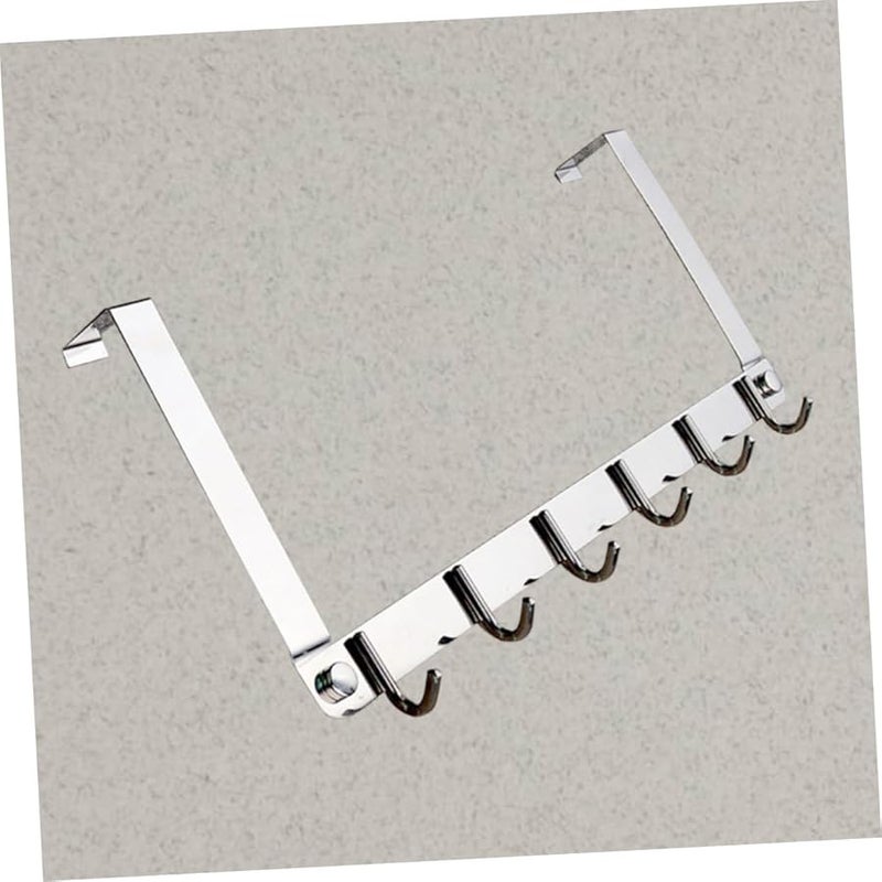 خطافات ستانلس ستيل فوق الباب للمناشف والمعاطف والقبعات سهلة التركيب متينة موفرة للمساحة منظِّم - Image 4