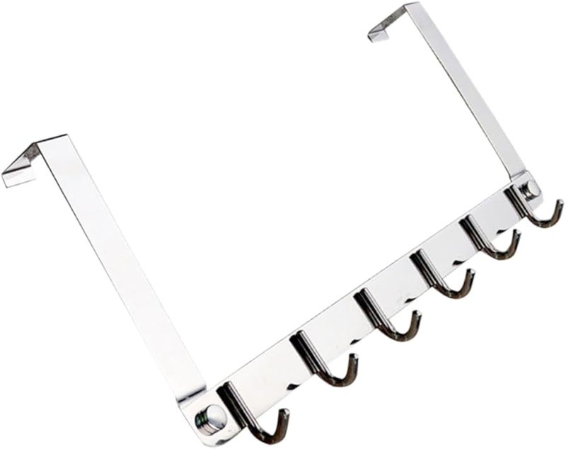 خطافات ستانلس ستيل فوق الباب للمناشف والمعاطف والقبعات سهلة التركيب متينة موفرة للمساحة منظِّم - Image 2