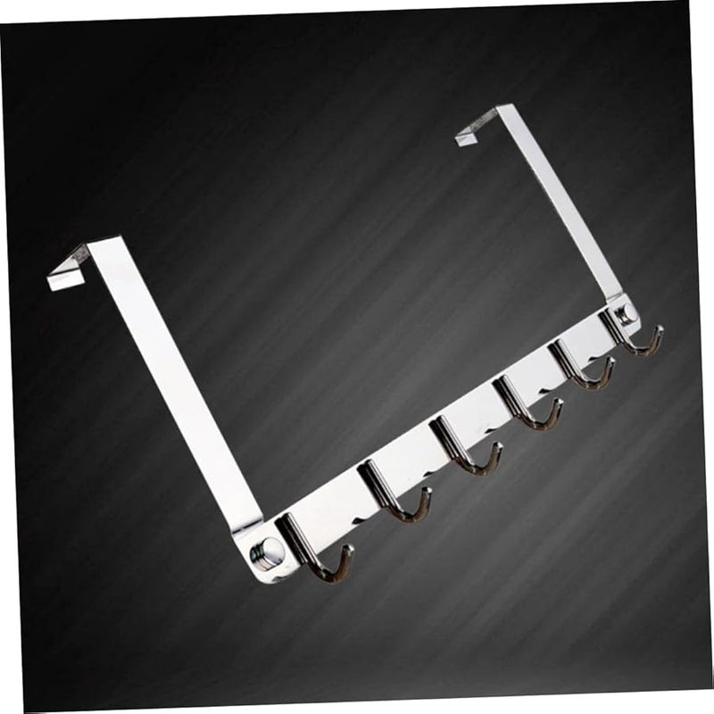 خطافات ستانلس ستيل فوق الباب للمناشف والمعاطف والقبعات سهلة التركيب متينة موفرة للمساحة منظِّم - Image 5