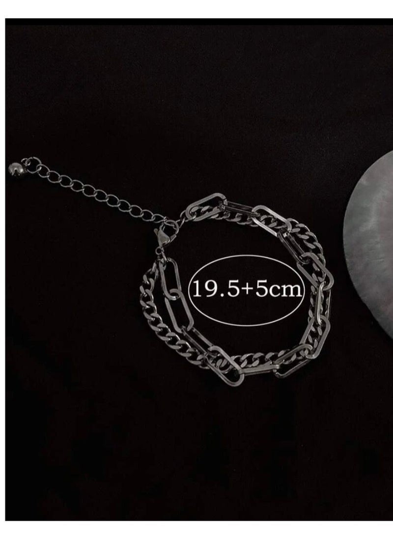 جوليري إيفريداي اسوارة رجالية من الاستانلس ستيل مقاس 19.5سم يمكن تكبيرها الى 24.5 سم - Image 3