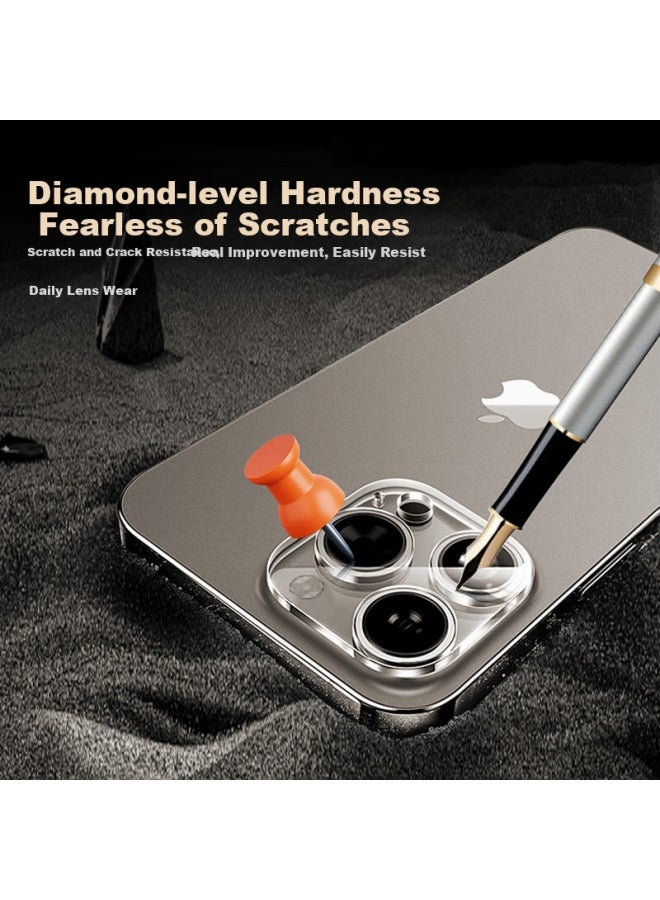 Koolife Lens Protector For Iphone 16 Pro, Camera Lens Protector For Apple 16 Pro Max, High-definition Tempered Glass Anti-drop Fingerprint-resistant Protective Film For Phone Camera - Image 3