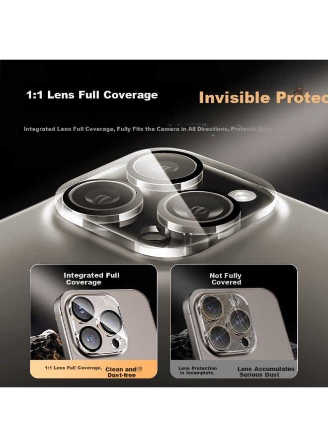 Koolife Lens Protector For Iphone 16 Pro, Camera Lens Protector For Apple 16 Pro Max, High-definition Tempered Glass Anti-drop Fingerprint-resistant Protective Film For Phone Camera - Image 2