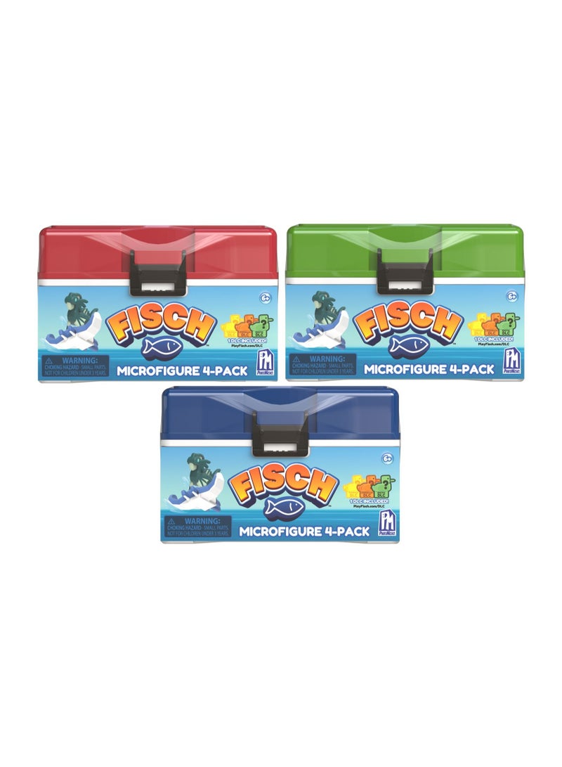 PhatMojo Fisch Collectible Micro-Figure 4-in-1, Assorted 1 Pack (Style & Color May Vary) | DLC Code Included! | Surprise Figure | Mini Collectible Figures | Perfect for Kids and Collectors. - Image 1