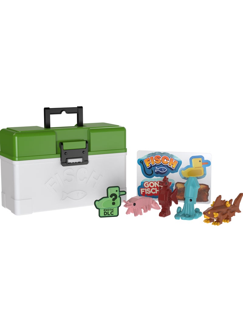 PhatMojo Fisch Collectible Micro-Figure 4-in-1, Assorted 1 Pack (Style & Color May Vary) | DLC Code Included! | Surprise Figure | Mini Collectible Figures | Perfect for Kids and Collectors. - Image 4