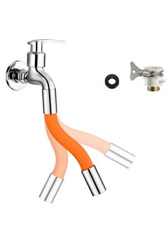 DMG Faucet Extender Tube, 360° Free Bending, Fixation in Any Position, Universal Faucet Adapter, Splash-proof Foaming Faucet Hose Extension, for Kitchen Bathroom Garden