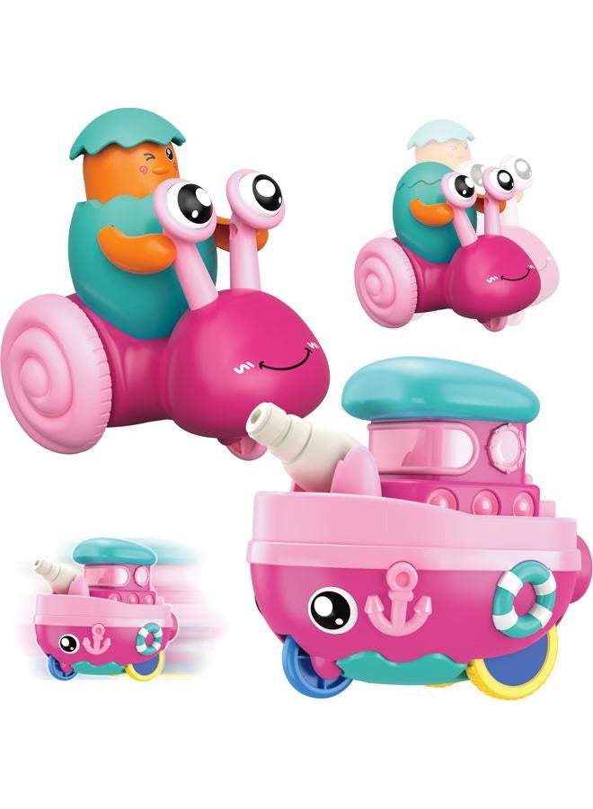 vusum 2 Pack Animal Car for Boy Birthday Gifts for Infant Cars Pink - Image 1